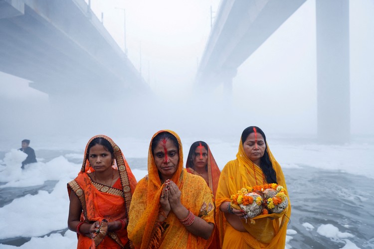 Potret Busa Beracun di Sungai Yamuna, India Ancaman Lingkungan yang Mendesak